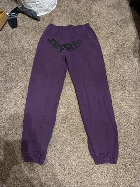 Purple Graphic Jogger Sweatpants for Men - Unbranded